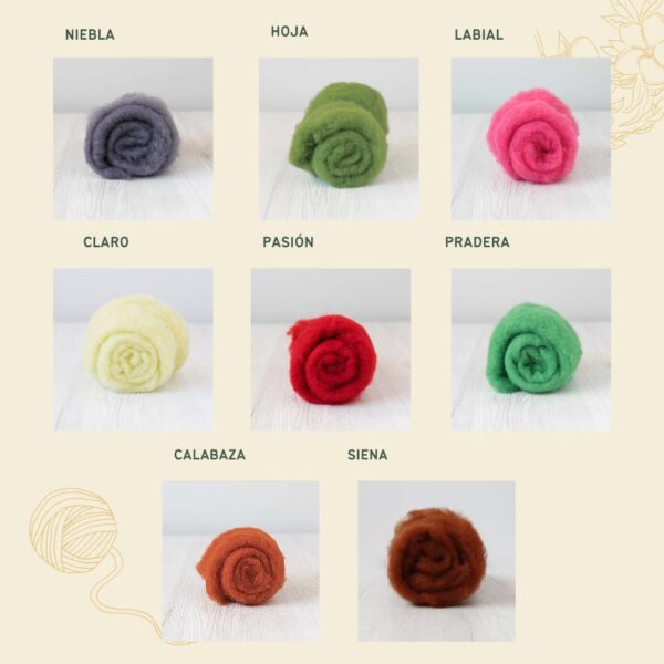 needle felting colombia lanas