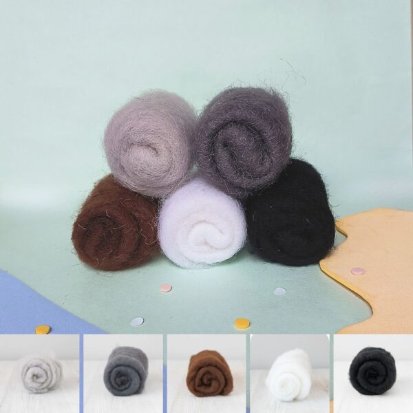 lanas para needle felting colombia